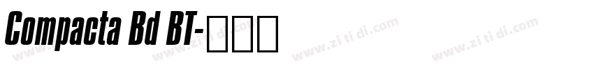 Compacta Bd BT字体转换